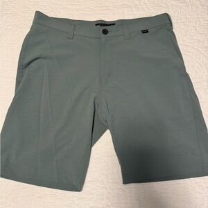 Travis Mathew Sage Green Flat Front Shorts 34